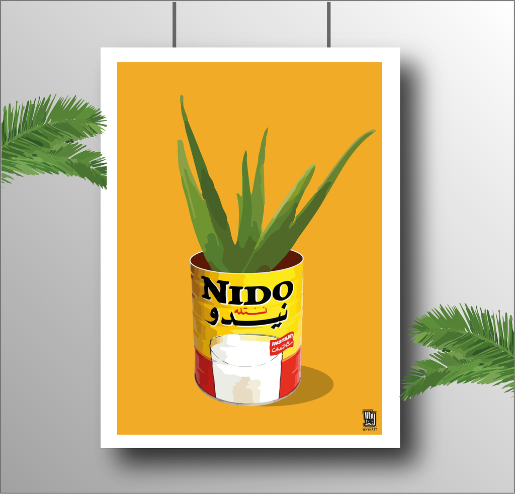 The Aloe Vera - Nido Plant Pot  Art Print