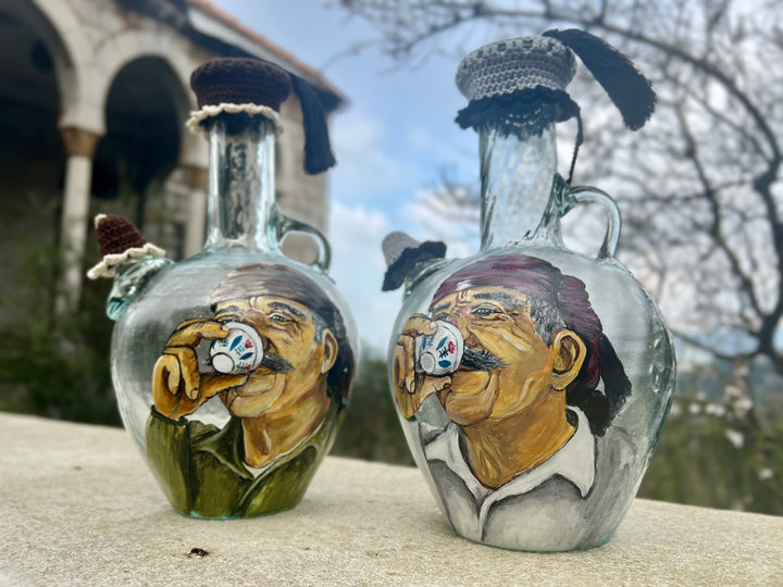 1.5 L Hand-Painted Water jug – Lebanese Man