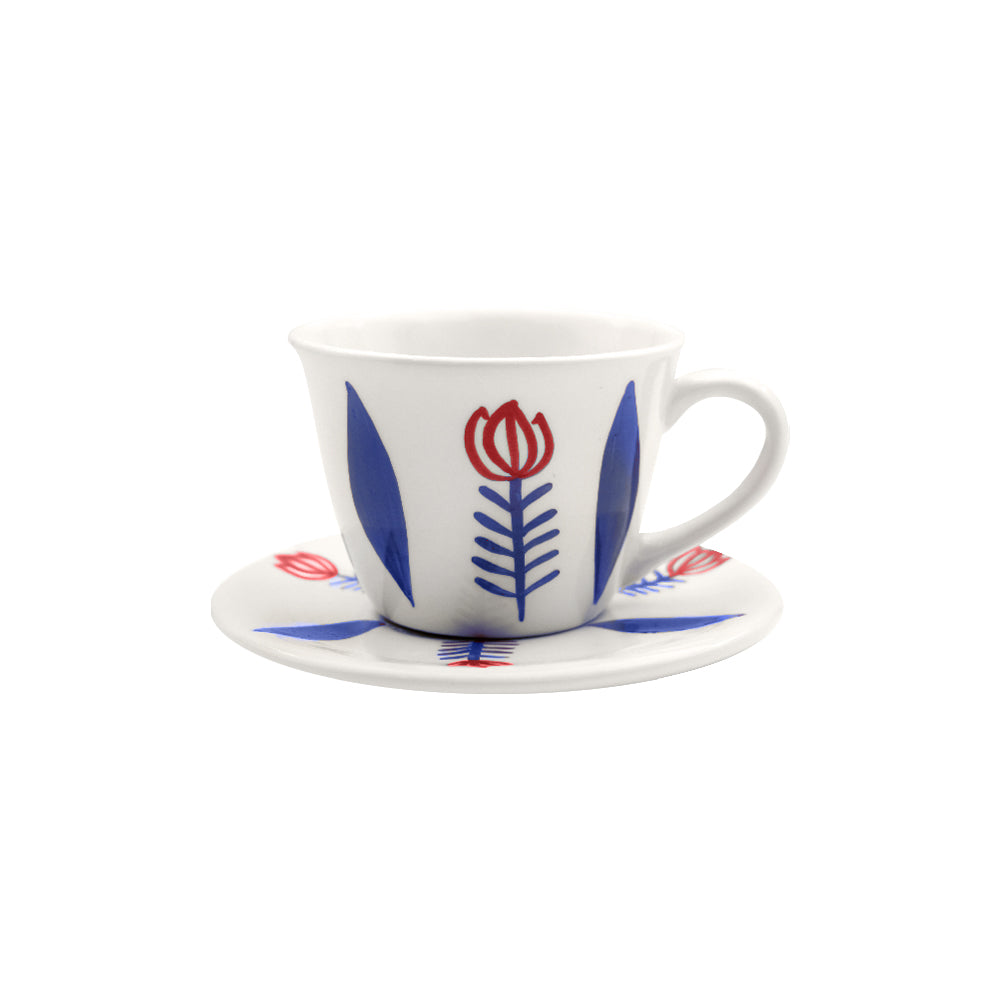 Tulip Tea Cup With Plate