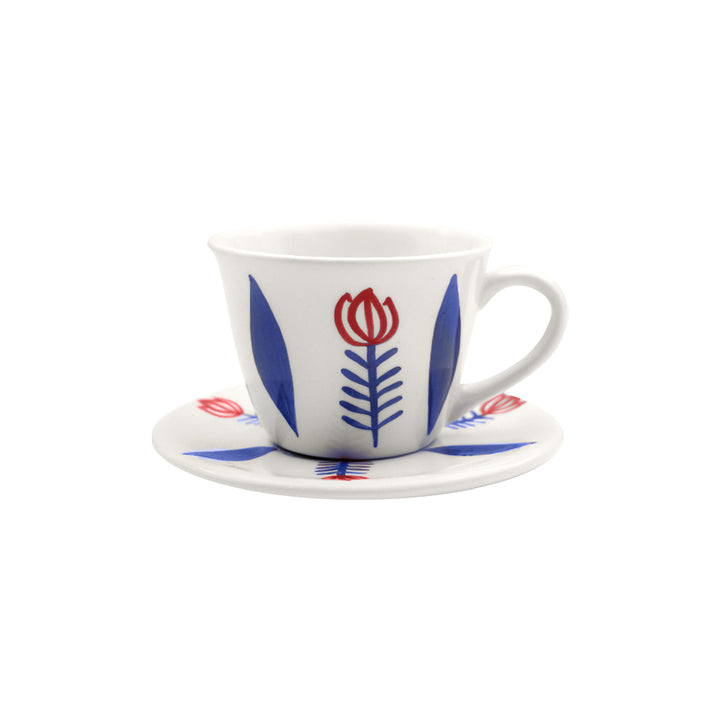 Tulip Tea Cup With Plate