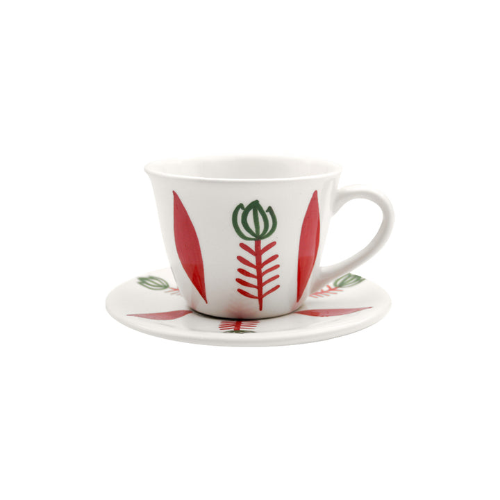 Tulip Tea Cup With Plate