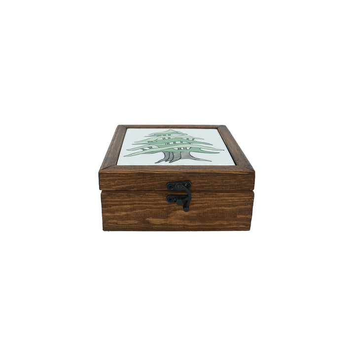 Cedar of Lebanon Ceramic Wood Box