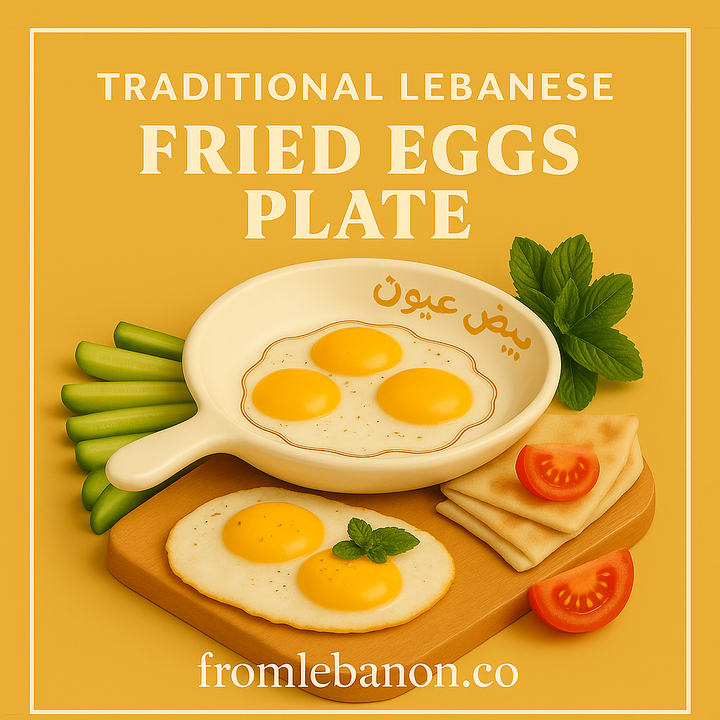 Fried Egg Hand Painted Ceramic Pan