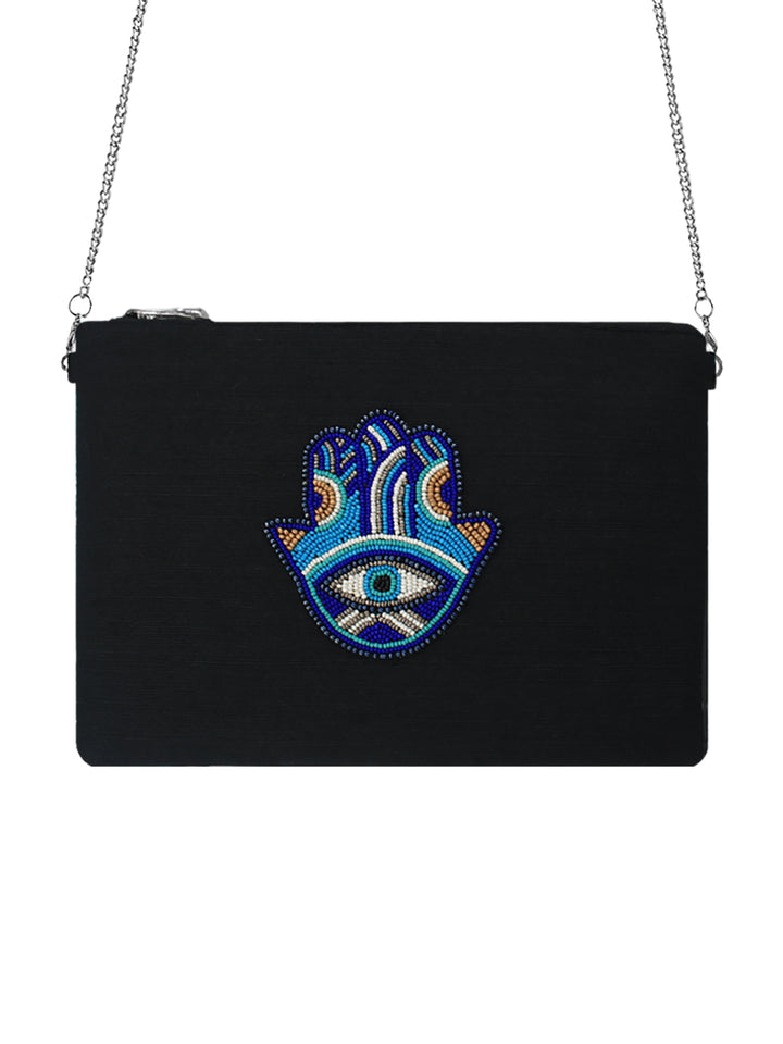 Hamsa Hand Beaded Bag