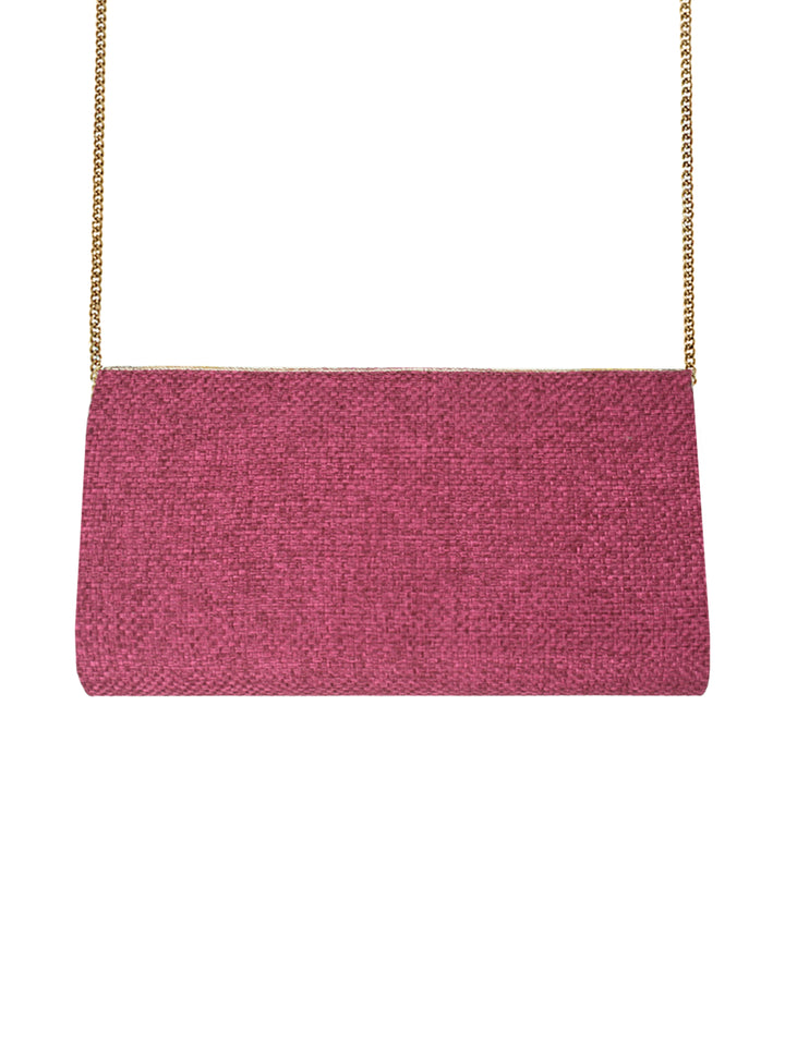 Mauve Zigzag Beaded Bag