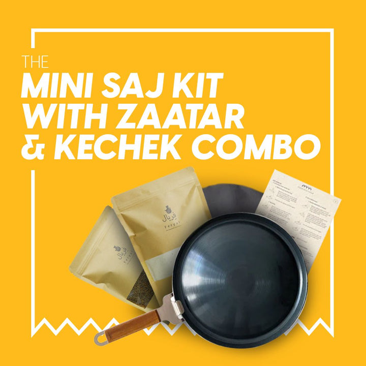 Mini Saj Kit with Zaatar & Kechek Combo Set