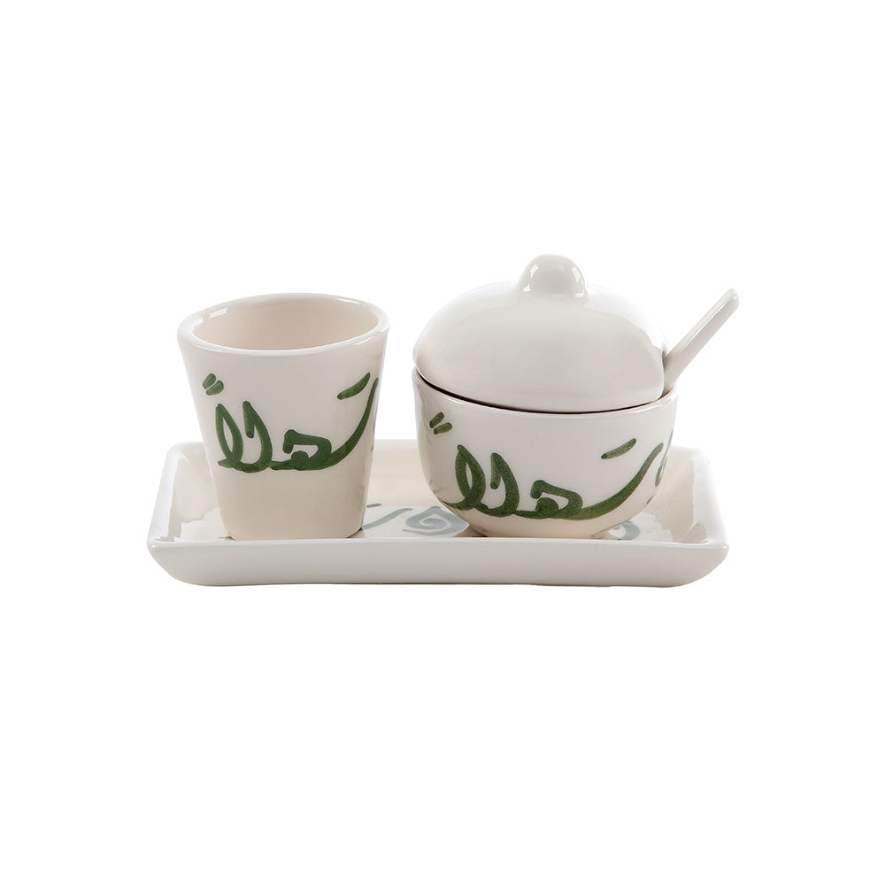 Ahlan Wa Sahlan Sugar & Water Hand Painted Porcelain Set