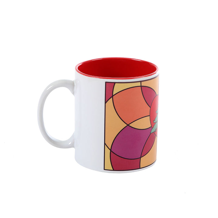 In the Heart Multicolor Porcelain Red Mug