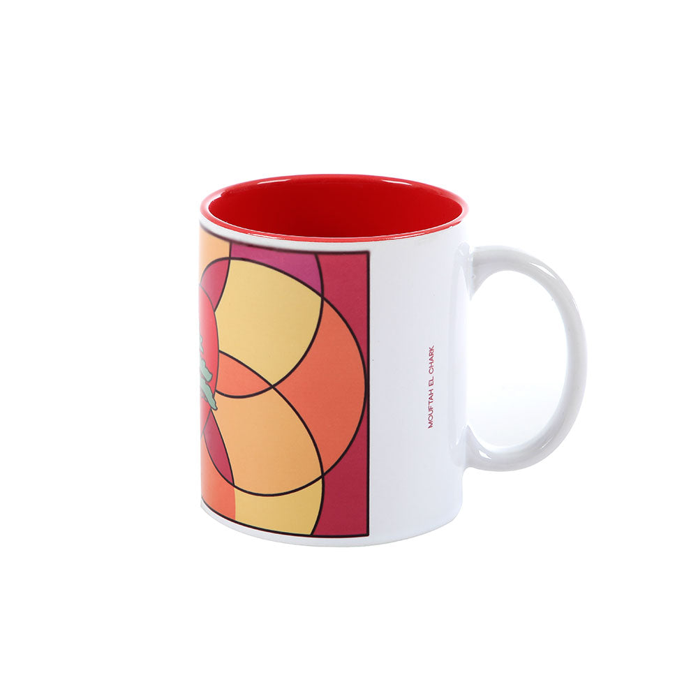 In the Heart Multicolor Porcelain Red Mug