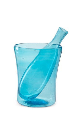 Ice bucket with bottle 1L- Turquoise