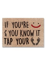 If you're happy and you know it doormat