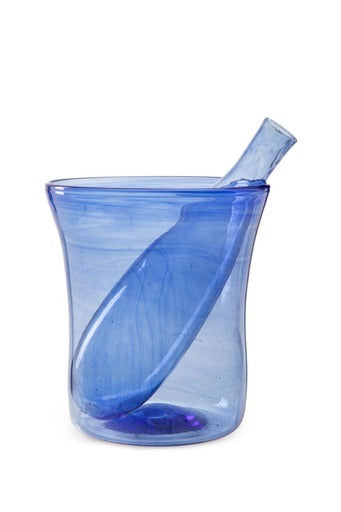Ice bucket with bottle 1L- indigo