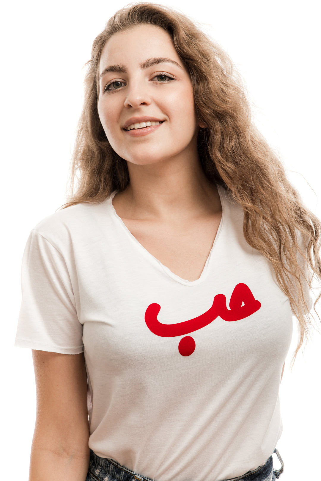 White T Shirt with Red Hob (Unisex)