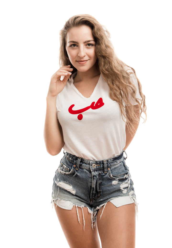 White T Shirt with Red Hob (Unisex)