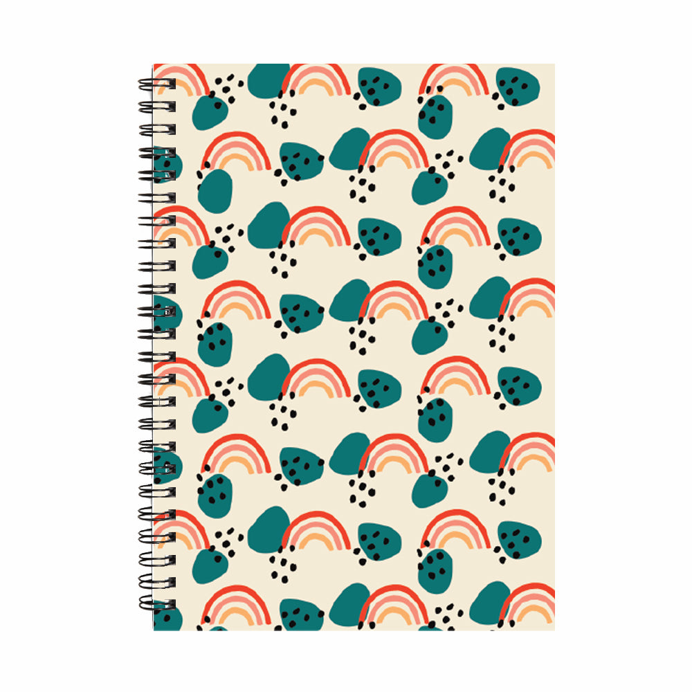 Rain Pattern - Hardcover Notebook