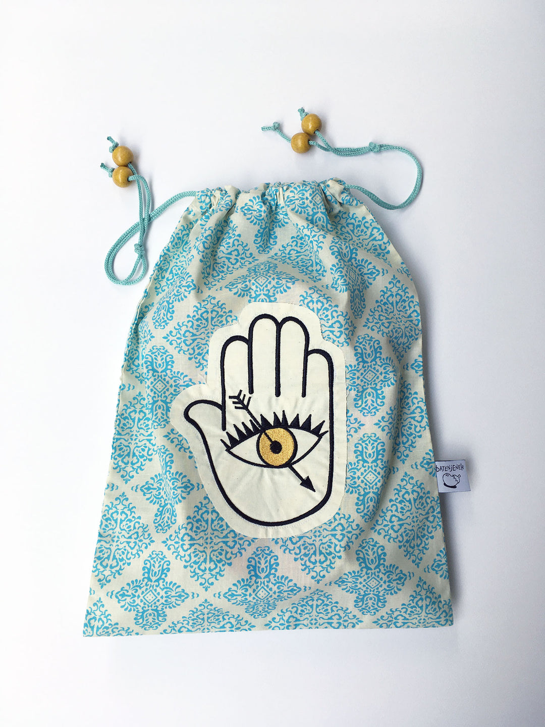 Hand Blue Pouch