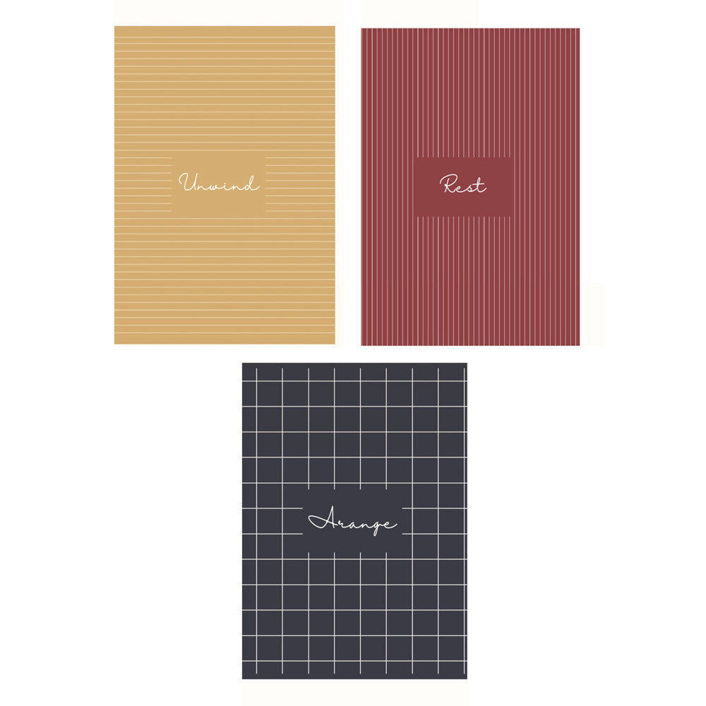 Arange-Unwind-Rest Sketchbooks Bundle